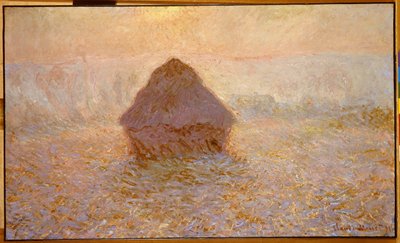 Hooistapels, Zon in de Mist door Claude Monet