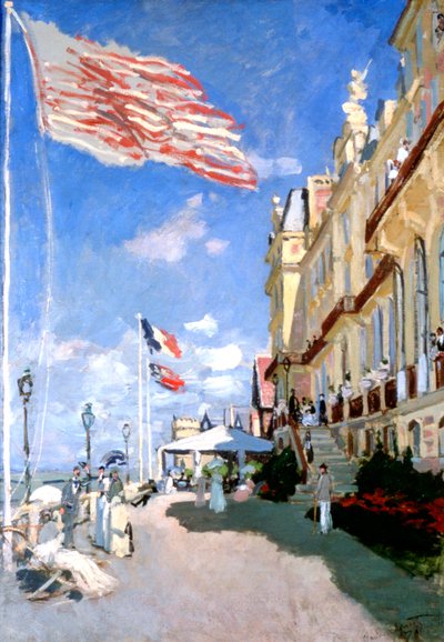 Hotel des Roches Noires, Trouville, 1870 door Claude Monet