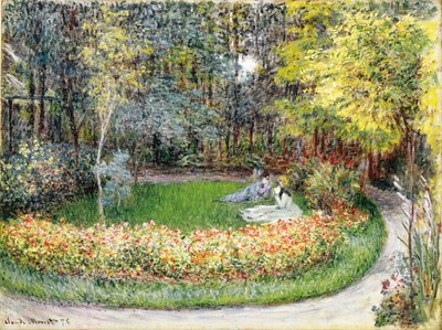 In de Tuin, 1875 door Claude Monet