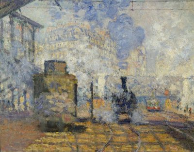 Het station Saint-Lazare door Claude Monet