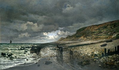 La Pointe de la Hève Bij Eb door Claude Monet