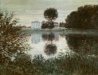 De boom in bolvorm, Argenteuil door Claude Monet