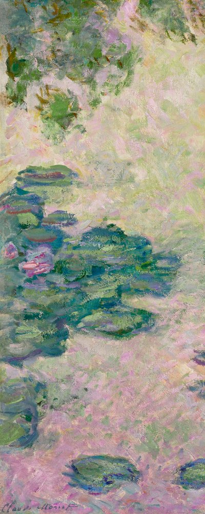 Nymphéas (fragment), ca. 1912 door Claude Monet