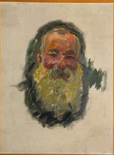 Zelfportret (olieverf op doek) door Claude Monet
