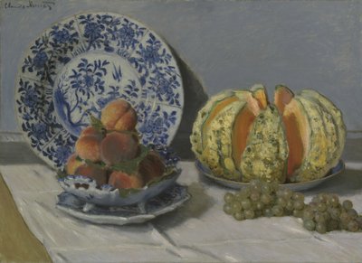 Stilleven met Meloen door Claude Monet