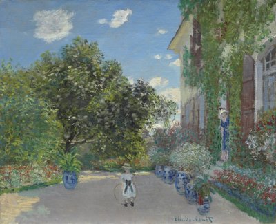 Het huis van de kunstenaar in Argenteuil, 1873 door Claude Monet