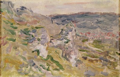 De Chantemerle Heuvels nabij Vétheuil, 1881 door Claude Monet