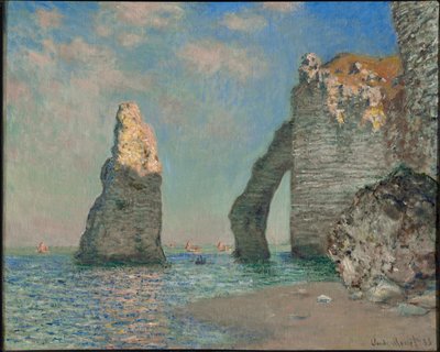 De kliffen bij Étretat door Claude Monet