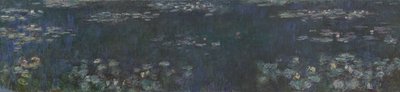 De waterlelies - Groene reflecties door Claude Monet