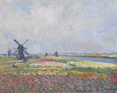 Tulpenvelden bij Den Haag door Claude Monet