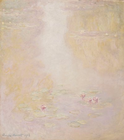 Waterlelies, Giverny, 1908 door Claude Monet