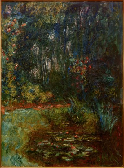 Hoek van de waterlelievijver, 1918 door Claude Monet