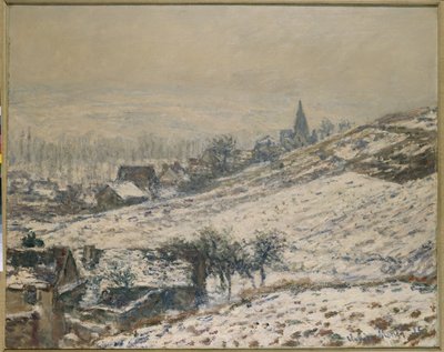 Winter in Giverny, 1885 door Claude Monet