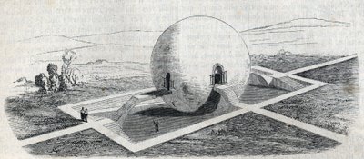 Project van een boerderijwachthuis door Claude Nicolas Ledoux (1736-1806). door Claude Nicolas Ledoux