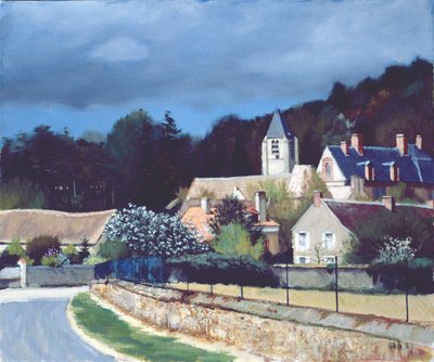 Dorp in de Ile-de-France door Claude Salez