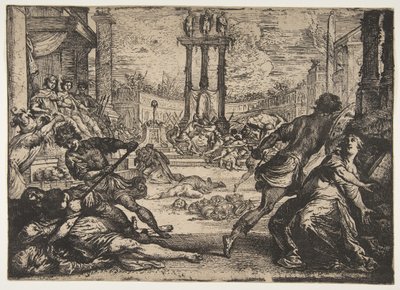 Een bloedbad door het triumviraat door Claude Vignon