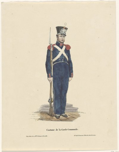 Belgische schutter, 1830 door Claudio Linati