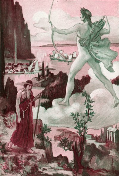 Illustratie voor de Ilias van Homerus door Clement Goutier