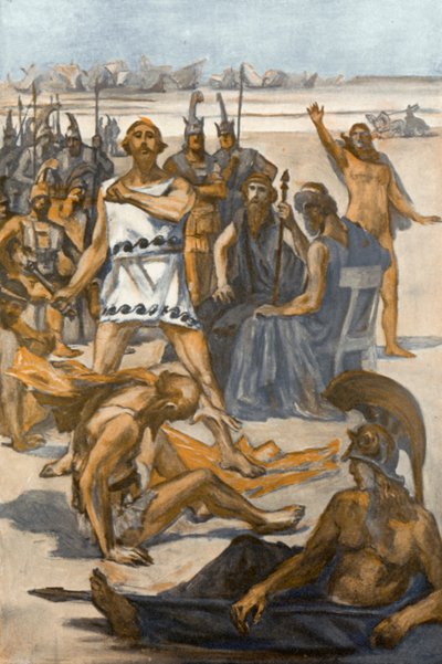 Illustratie voor de Ilias van Homerus door Clement Goutier