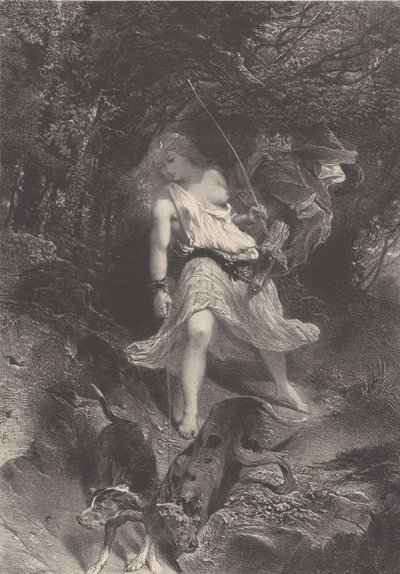 Diane, ca. 1830-70 door Célestin Nanteuil