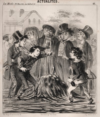 Actualiteiten: Ha hé Felix! kom snel!, 1841 door Clémente Pruche