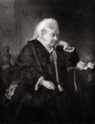 Koningin Victoria op de Leeftijd van Achtenzeventig, late 19e eeuw door Cockerell