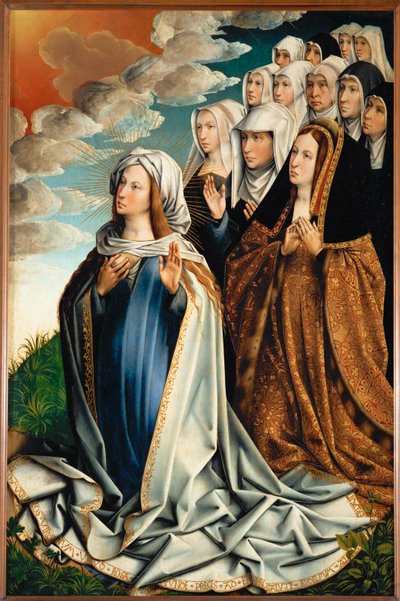 Heilige Maria doet voorbede voor Juana " La Loca " - de gekke ... door Colijn de Coter