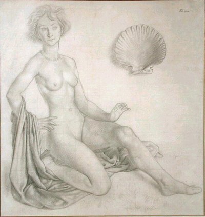 Studie voor Venus en Cupido door Colin Unwin Gill