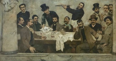 De Leeuwengroep door Columbano Bordalo Pinheiro