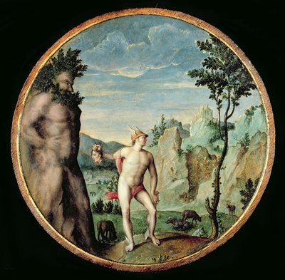 Perseus die Atlas in Steen Verandert door Congnet