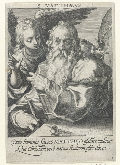 Evangelist Matteüs door Conrad Goltz (possibly)