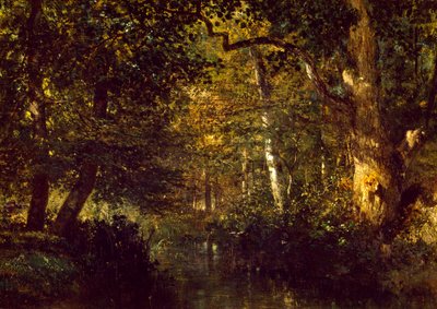 Beek in het bos door Constant Troyon door Constant Emile Troyon