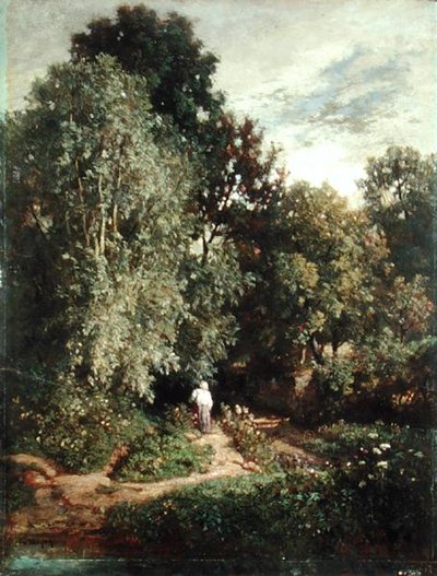 Pad in een Klein Bos, vroege jaren 1860 door Constant Emile Troyon