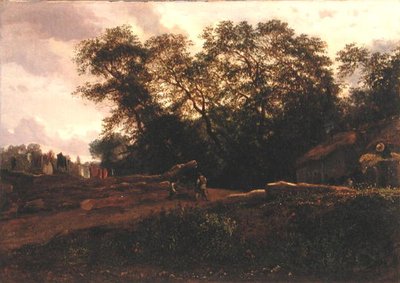De rand van het bos, late jaren 1830 door Constant Emile Troyon