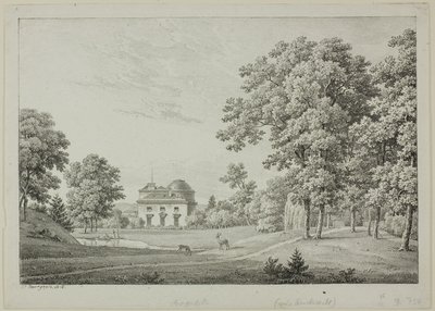 Het kasteel van Bagatelle in het Bois de Boulogne door Constant Bourgeois