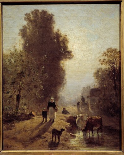 In de ochtend door Constant Emile Troyon