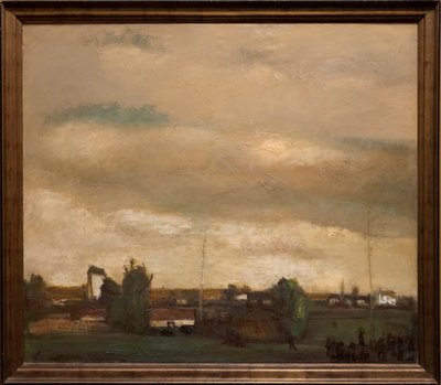 Dorp en boogschieten door Constant Permeke
