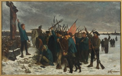Episode uit de oorlog in de Vendée door Constantin Emile Meunier