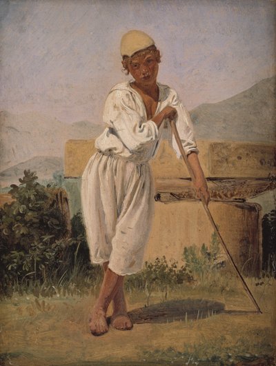 Een herdersjongen. Pompeii door Constantin Hansen