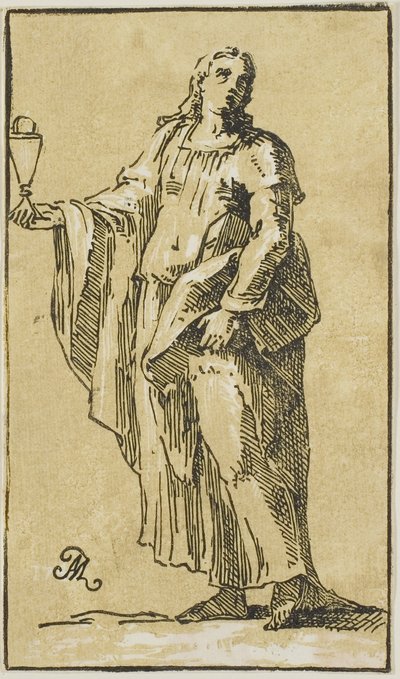 Johannes de Evangelist door Conte Antonio Maria Zanetti the Elder