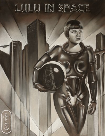 Art Deco-stadsastronaut door Corné Akkers