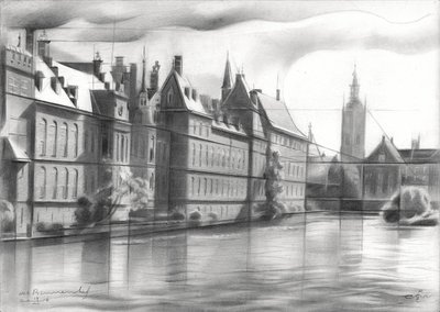 Weerspiegelingen in het historische kanaal door Corné Akkers
