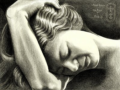 Rustig slapende vrouw door Corné Akkers