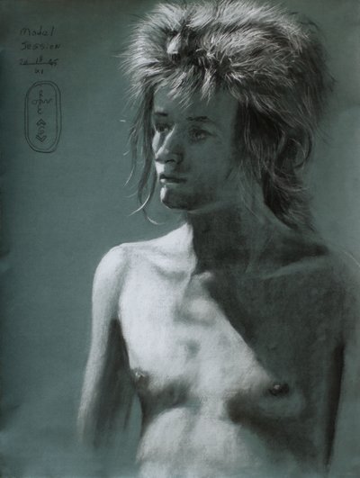 Portret met wilde haarschaduw door Corné Akkers