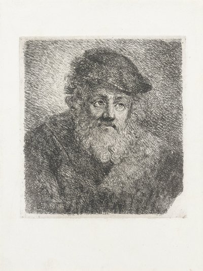 Oude man met baard en muts door Cornelia Scheffer Lamme