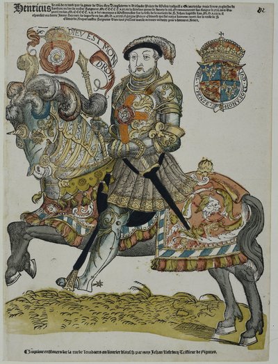 Portret van Hendrik VIII van Engeland door Cornelis Anthonisz. (manner of)