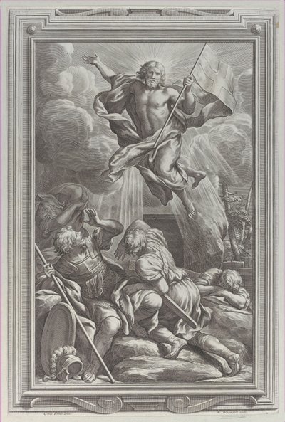 De opstanding, 1662 door Cornelis Bloemaert