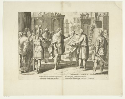 Karel V laat een klooster bouwen, 1555, nr. 8 door Cornelis Boel