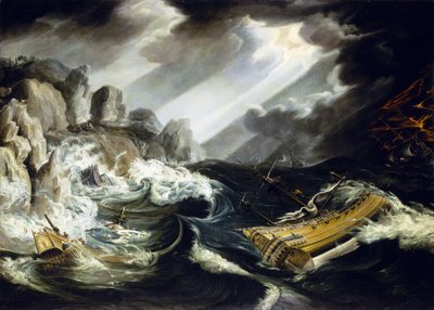 Het schipbreuk van het schip 