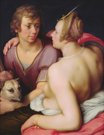 Venus en Adonis, 1610 door Cornelis Cornelisz van Haarlem